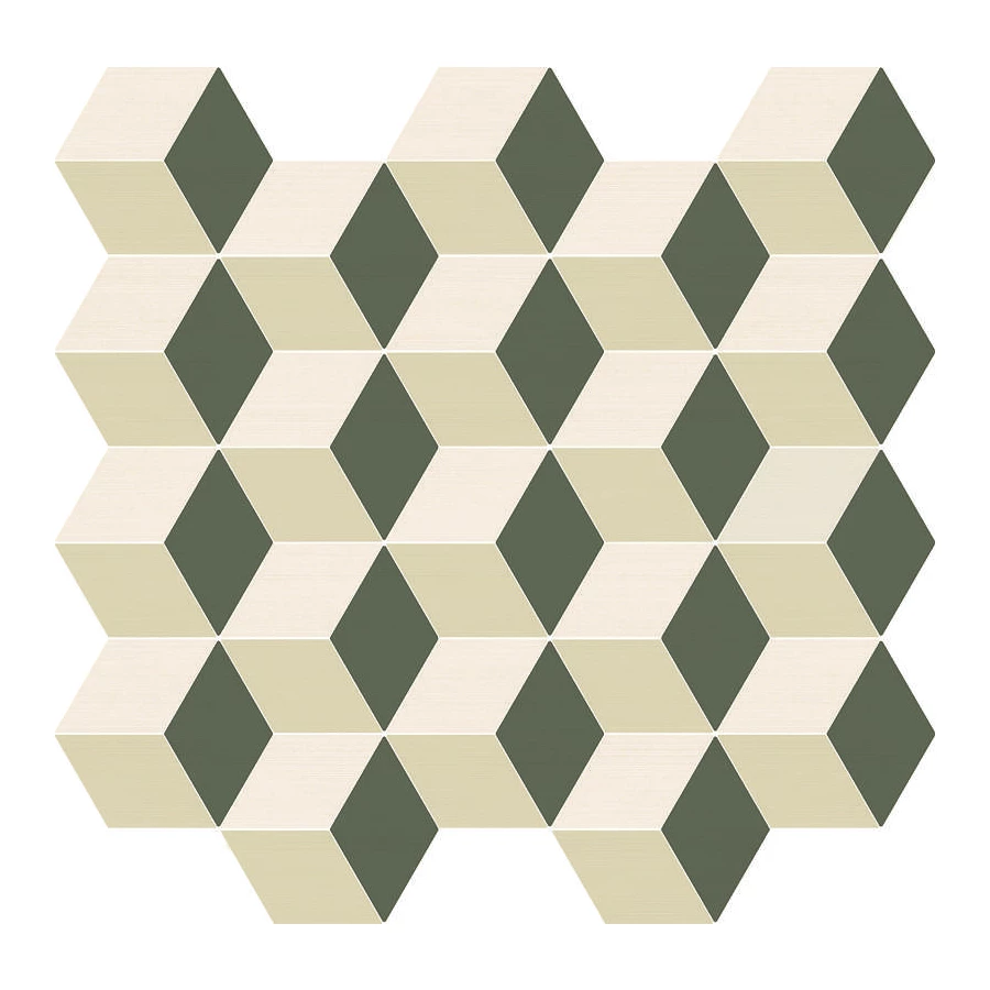 Плитка настенная Italon Element Silk Мозаика Cube Warm глазурованный матовый 600110000785 33х30,5 см