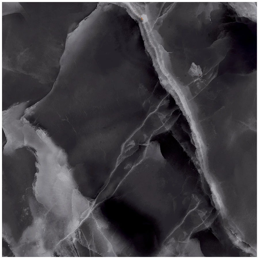 Керамогранит Laparet Andora Black полированный чёрный 60х60 см