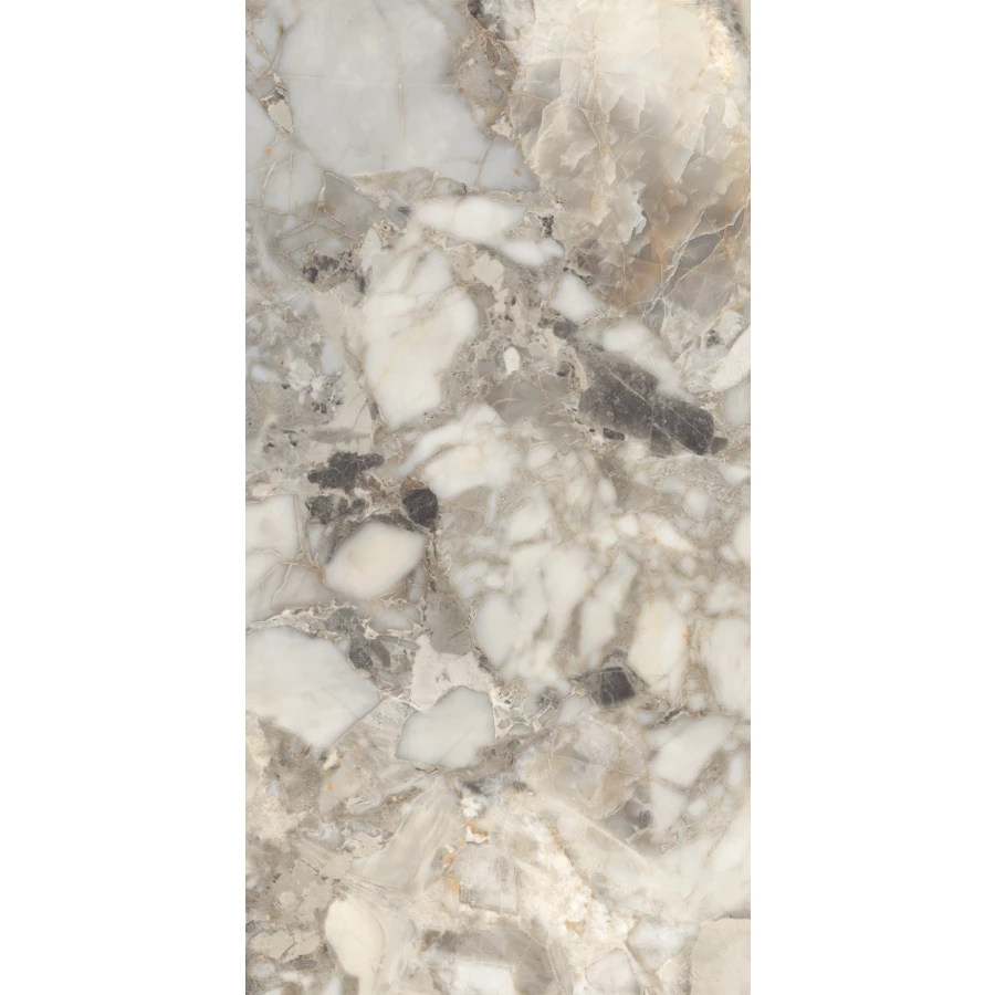 Керамогранит Arcadia Ceramica Aragonite White Full Polished серый FP1036-A 120х60 см