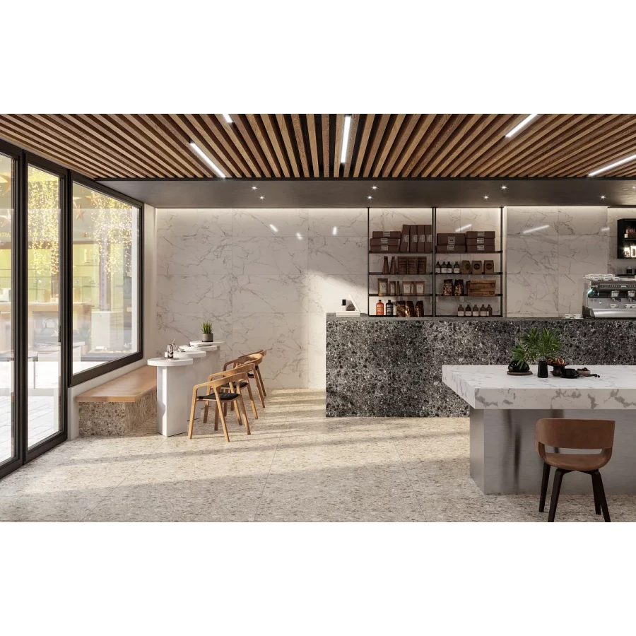 Керамогранит Kerranova Terrazzo Dark Grey K-333/MR 60x60 см