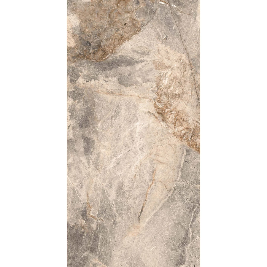 Керамогранит Realistik Borghini Natural Sugar Polished серый 120х60 см