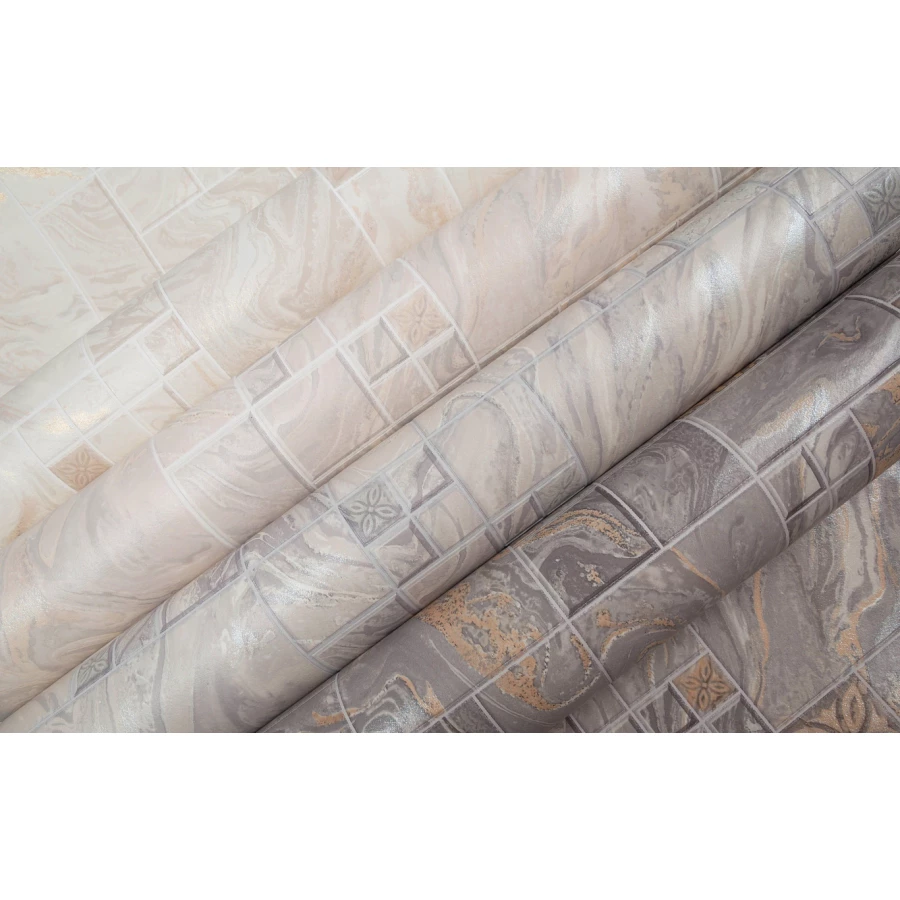 Обои виниловые Palitra Home Marmilla HomeColor бежевые HC11047-21 0,53х10,05 м