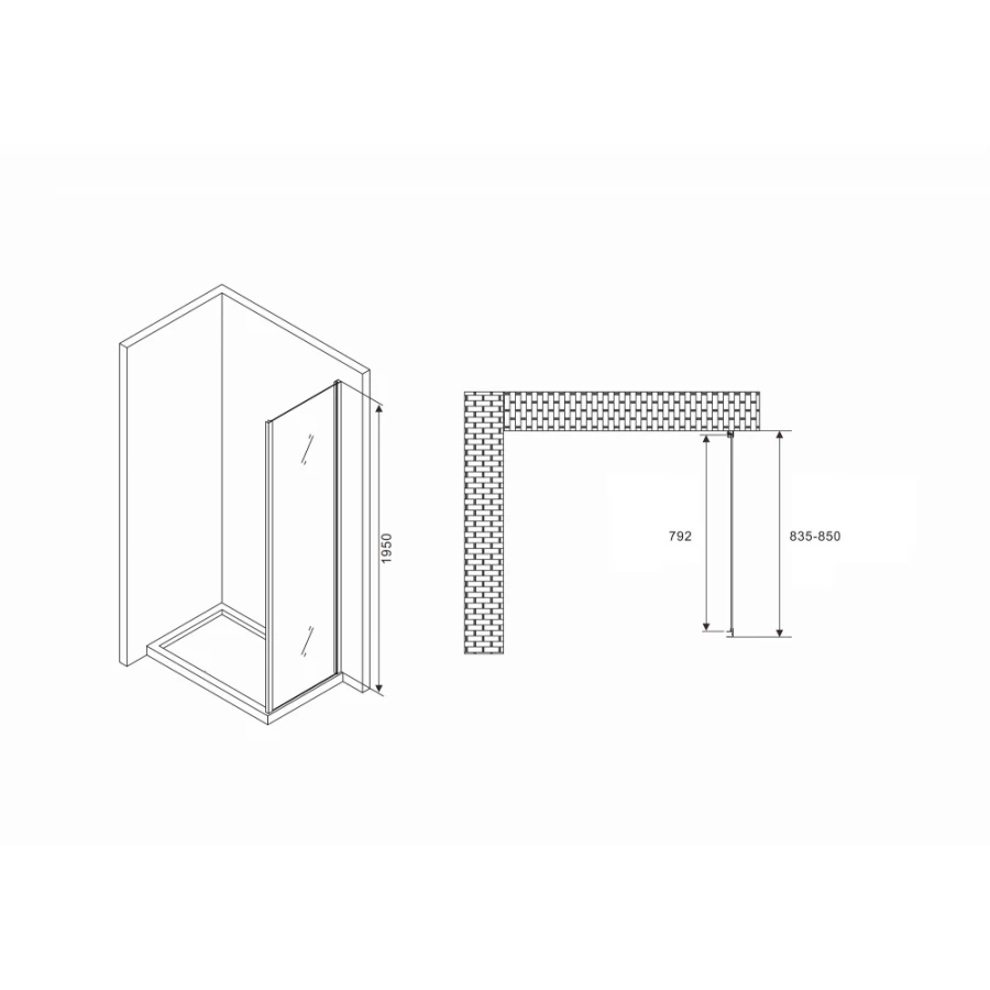 Боковая стенка Abber Schwarzer Diamant S85B
