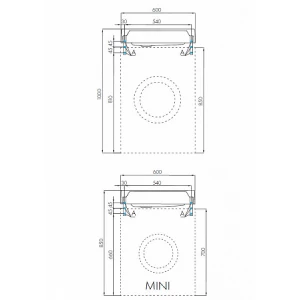 Раковина Aquaton Рейн 60 1A72103KRW010