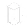 Душевой уголок RGW SV-33B Прозрачное 06323300-14 100х100 см