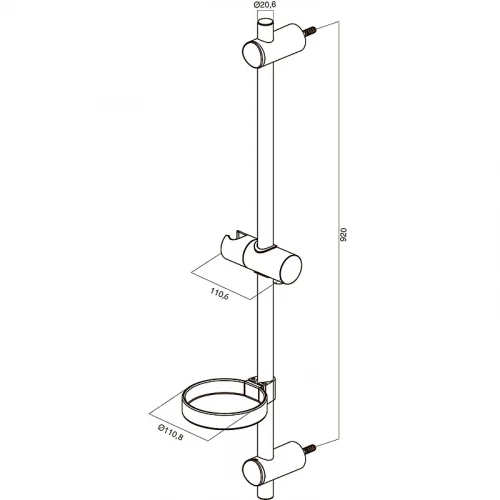 Штанга для душа Am Pm Spirit F0370064