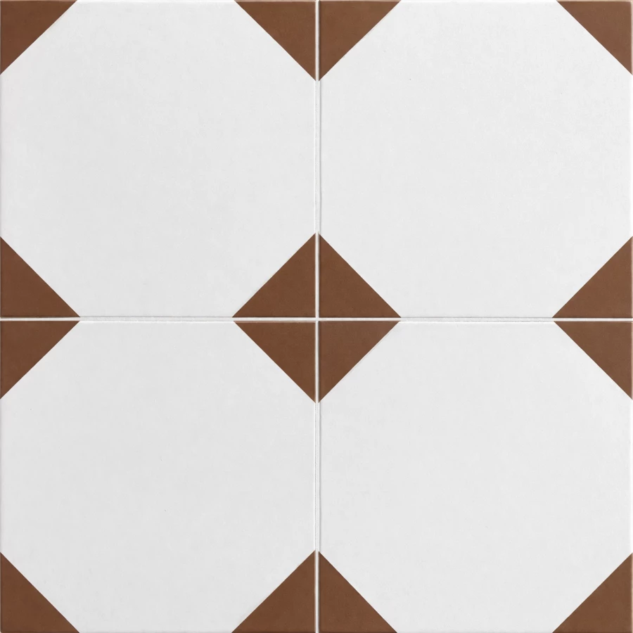 Керамогранит Etili Seramik ДВ Терра Цотта Пре-цут / DV Terra Cotta Pre-cut матовый коричневый 45x45 см