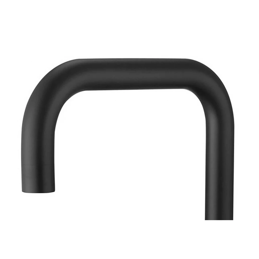 Смеситель для кухни Aquatek Вега квадратный излив матовый черный AQ1081MB