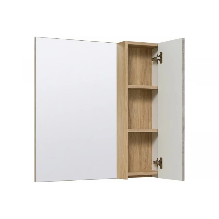 Зеркальный шкаф Runo Мальта 85 дуб серый 00-00001104 85x75 см