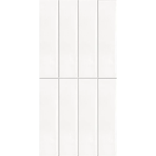 Плитка керамическая Dual Gres Лукен Whите / Luken White глянцевая белая DG_LU_WH 60х30 см