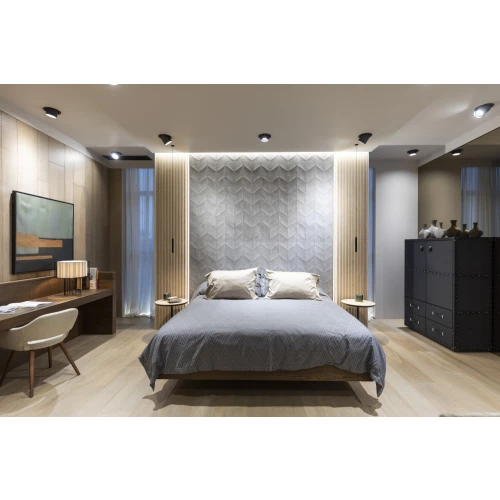 Плитка настенная Porcelanosa Мйстис Грей Спига / Mystic Grey Spiga матовая серая 100336893 150х59,6 см