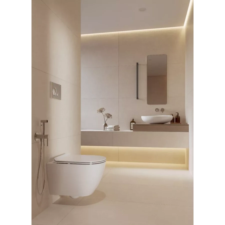 Керамогранит Kerranova Naedine Milky кремовый K-2150/SR 120х60 см