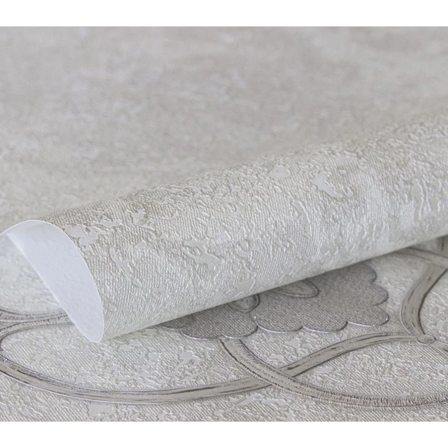 Обои флизелиновые Аспект Deluxe Рафаэль белые 70428-11 1,06х10,05 м