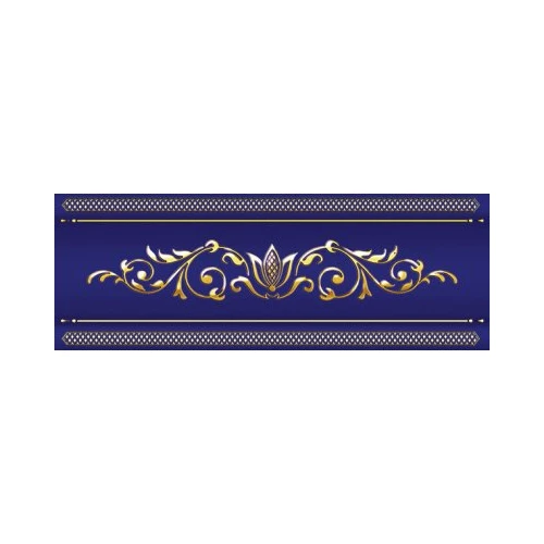 Бордюр объемный 1721 Ceramique Imperiale Сетка кобальтовая 13-01-1-24-43-66-685-0 синий 10х25 см