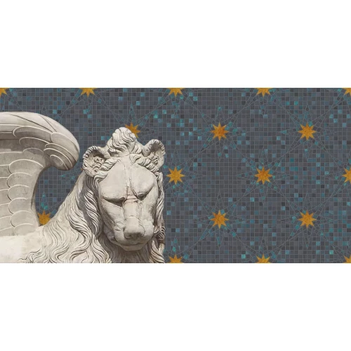 Панно Kerama Marazzi Сан-Марко обрезное матовое сине-серое VT/A648/4x/48017R 160x80 см