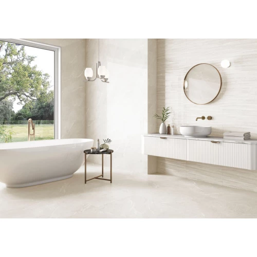 Плитка настенная Colorker Дхара Вхите / Dhara White матовая белая 230423 100х31,6 см