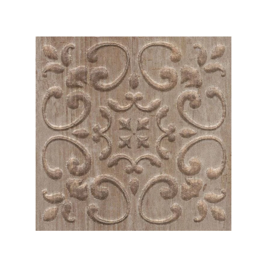 Керамогранит Kerama Marazzi Браш Вуд Вставка матовая коричневая STG\B481\SG1550 9,9x9,9 см