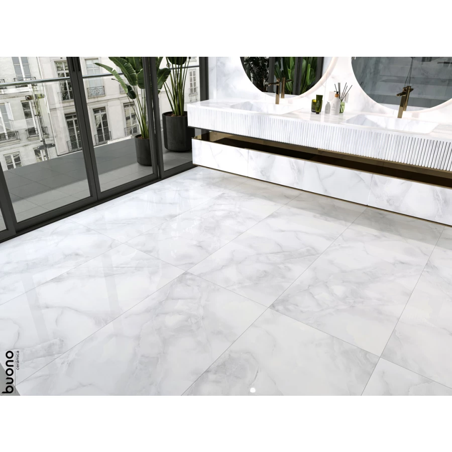 Керамогранит Buono Onice Smoke Glossy серый O4451P 120х60 см