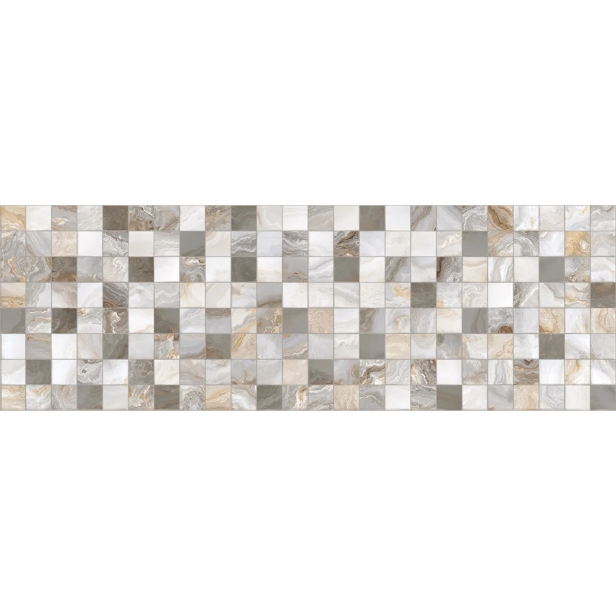 Плитка настенная Primavera Hypnose Grey Decor 01 glossy DG10-01 90х30 см