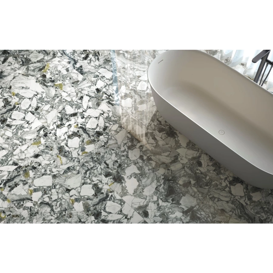 Керамогранит Atlas Concorde Forte Dei Marmi Quark Ceppo Apuano Forest Lapp белый 610015000695 160х80 см