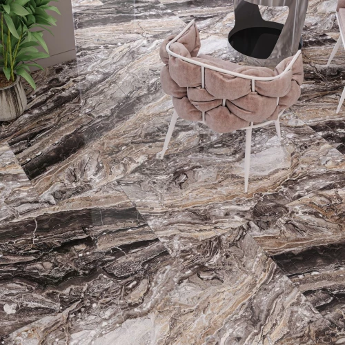 Керамогранит Neodom Luxury Amadeus Polished глянцевый серый N20328 120х60 см