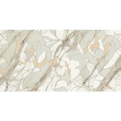 Плитка настенная Primavera Тривия Декор 1 бежевый глянец TP3668H1 60х30 см