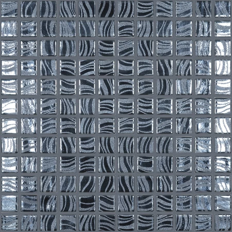 Стеклянная мозаика Vidrepur Glitter Black 25x25 7803 31,7х31,7 см