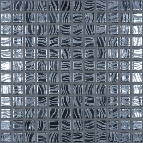 Стеклянная мозаика Vidrepur Glitter Black 25x25 7803 31,7х31,7 см