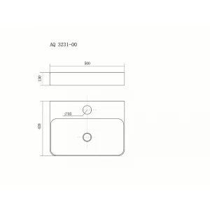 Раковина Aquatek для монтажа на столешницу AQ3231-00 50х42 см