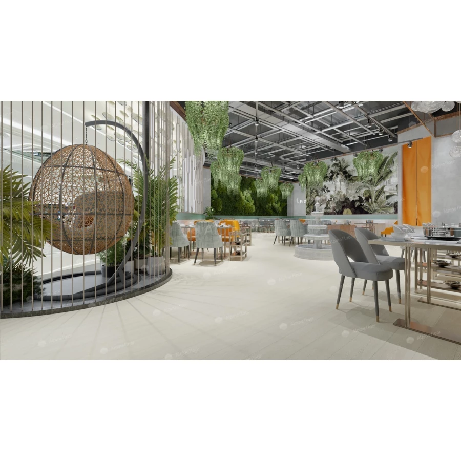 Каменный SPC ламинат Alpine Floor Intense синхронное тиснение Зимний лес ECO 9-5 43 класс 6 мм 2.23 кв.м 122х18.3 см