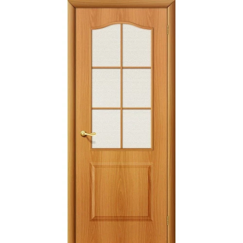 Межкомнатная дверь Bravo Палитра 200x90 экошпон Direct полотно Хрусталик цвет Л-12 (МиланОрех)