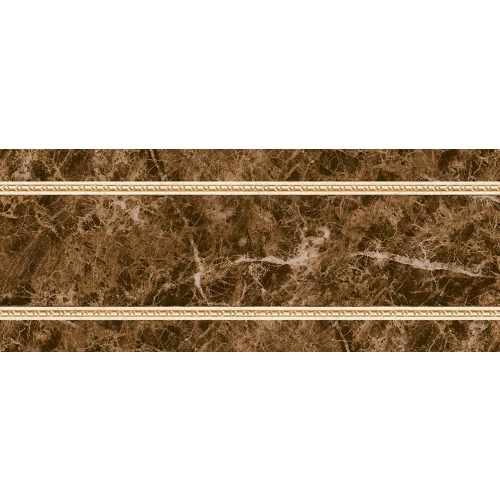Плитка настенная Navarti Crema Marfil Zocalo Oka Бордюр глянцевый коричневый 25х10 см
