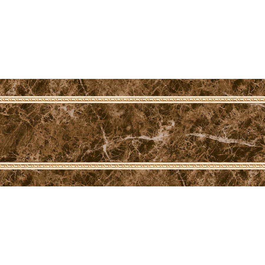 Плитка настенная Navarti Crema Marfil Zocalo Oka Бордюр глянцевый коричневый 25х10 см