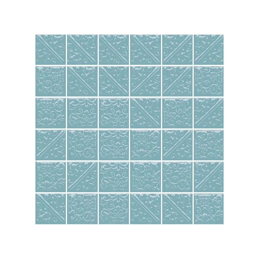 Плитка настенная Kerama Marazzi Ла-Виллет бирюзовый темный 30,1х30,1 см