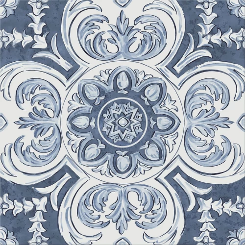 Декор Kerama Marazzi Алмаш центр cиний 30х30 см