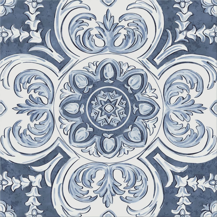 Декор Kerama Marazzi Алмаш центр cиний 30х30 см