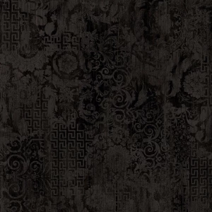 Керамогранит Versace Eterno Carbon Patchwork матовый черный 263030 80x80 см