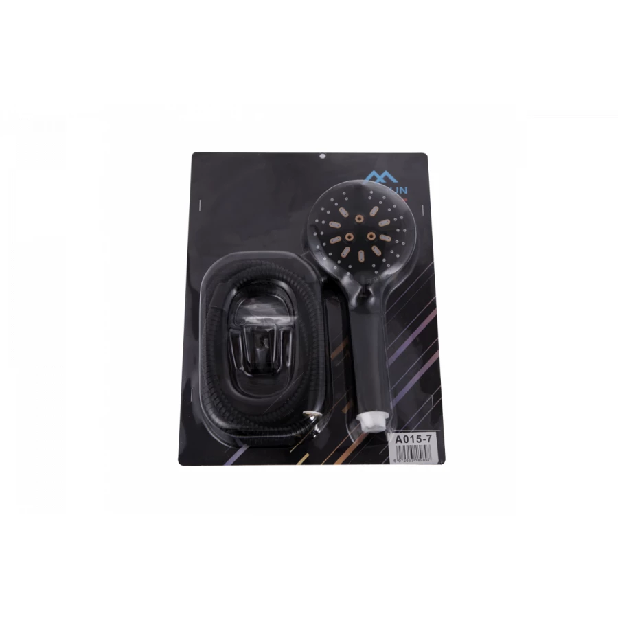 Комплект Fashun лейка шланг держатель черный A015-7