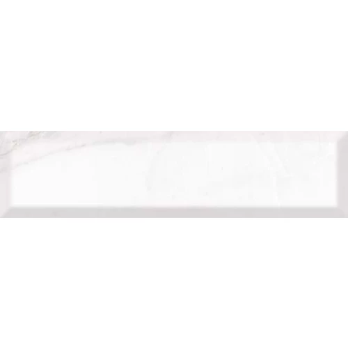 Плитка настенная Argenta Carrara White bevel 7,5x30 см