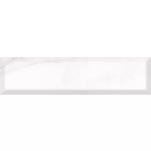 Плитка настенная Argenta Carrara White bevel 7,5x30 см