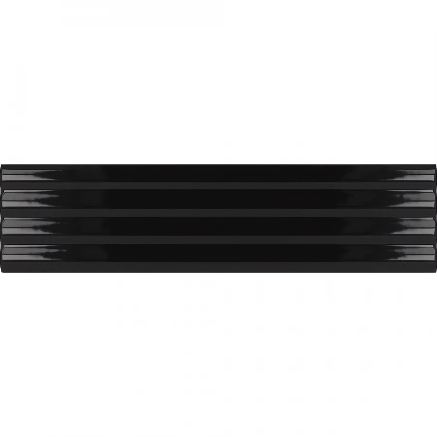 Керамический декор Equipe Costa Nova Onda Black Glossy 28483 20х5х0,83 см