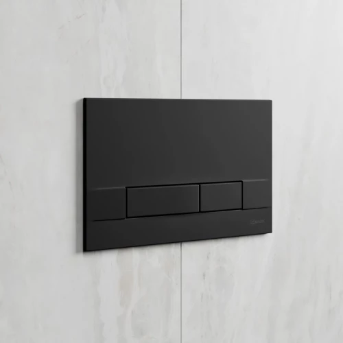 Кнопка смыва Lemark Bit для инсталляции механическая черный матовый soft touch 9802006