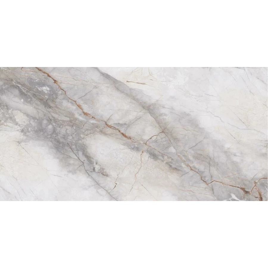 Керамогранит Planet Ceramics UKSL 704 глянцевый с золотом серый 120х60 см