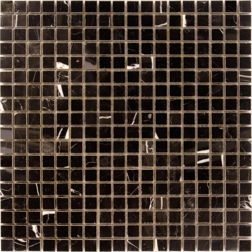 Мозаика из натурального камня LeeDo Ceramica Nero Oriente Pol черный 30,5x30,5 см