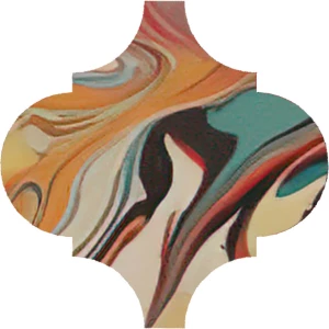 Декор Kerama Marazzi Арабески Венеция матовый красный VT/A625/65000 6,5x6,5 см