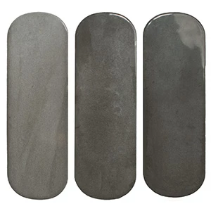 Плитка настенная DNA Calema Oval Shadow Gloss глянцевая темно-серая 16х5,2 см