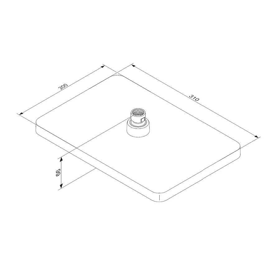Верхний душ Damixa Merkur 940050300