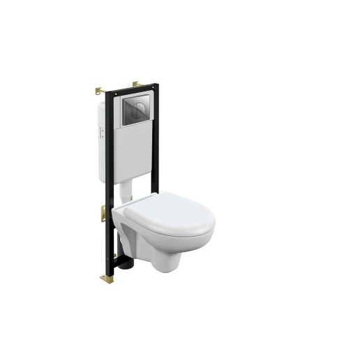 Комплект Cersanit nature co dpl eo + black + leon хром глянцевый A64230