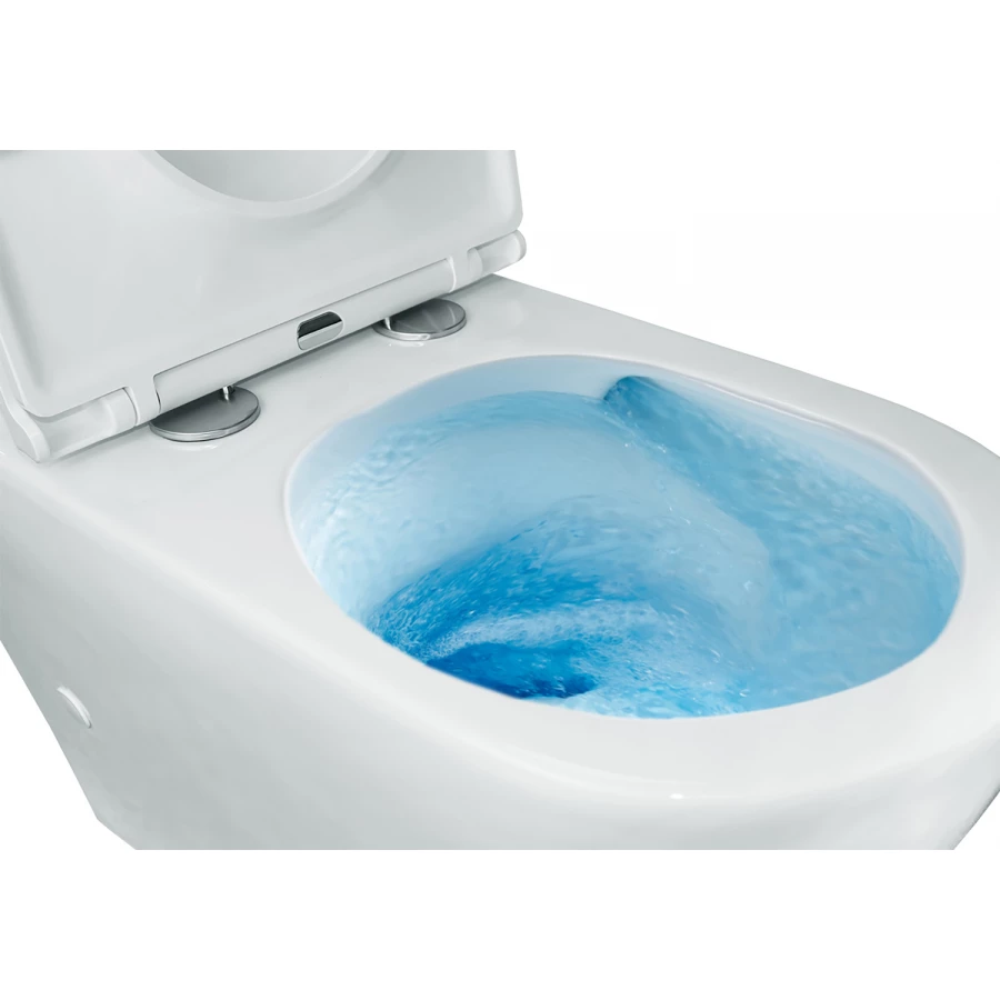 Унитаз-компакт Azario Grado напольный смыв торнадо безободковый с бачком и сидением микролифт AZ-2141 UQ1 66.5х38х84.5 см