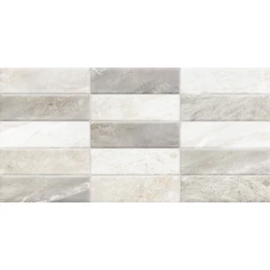 Плитка настенная ALMA Ceramica Adriatic рельефная матовая серая TWA3060ADT17 60х30 см